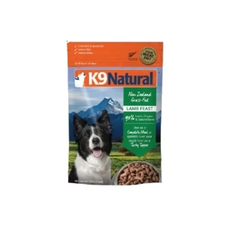 K9 Naturals 冷凍脫水狗乾糧- 羊肉盛宴配方