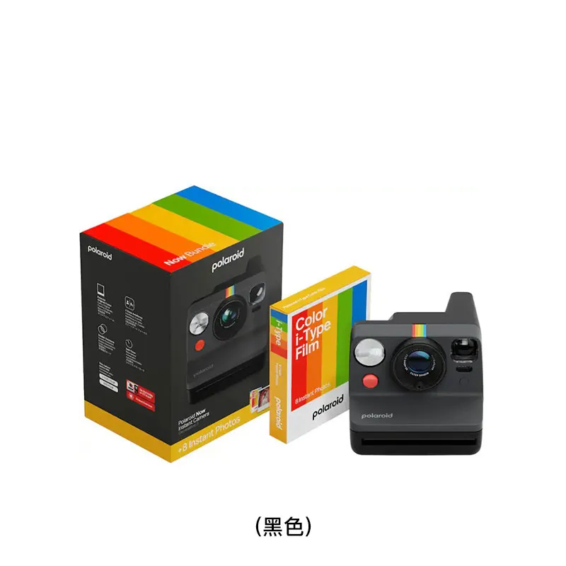 POLAROID NowGen3即影即有相机连8张相纸套装(黑色) NOWGEN3/EB/BLACK