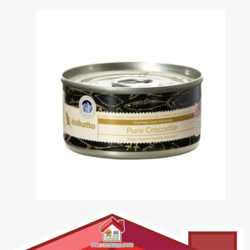 astkatta Astkatta [P00151] Pure Crocodile 全天然 純鱷魚肉配方 貓罐頭 80g (灰綠)