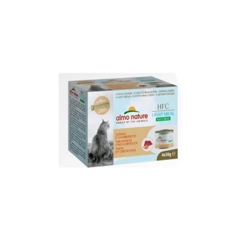 ALMO NATURE HFC 吞拿魚鮮蝦 貓罐頭 (50g x4) almo nature