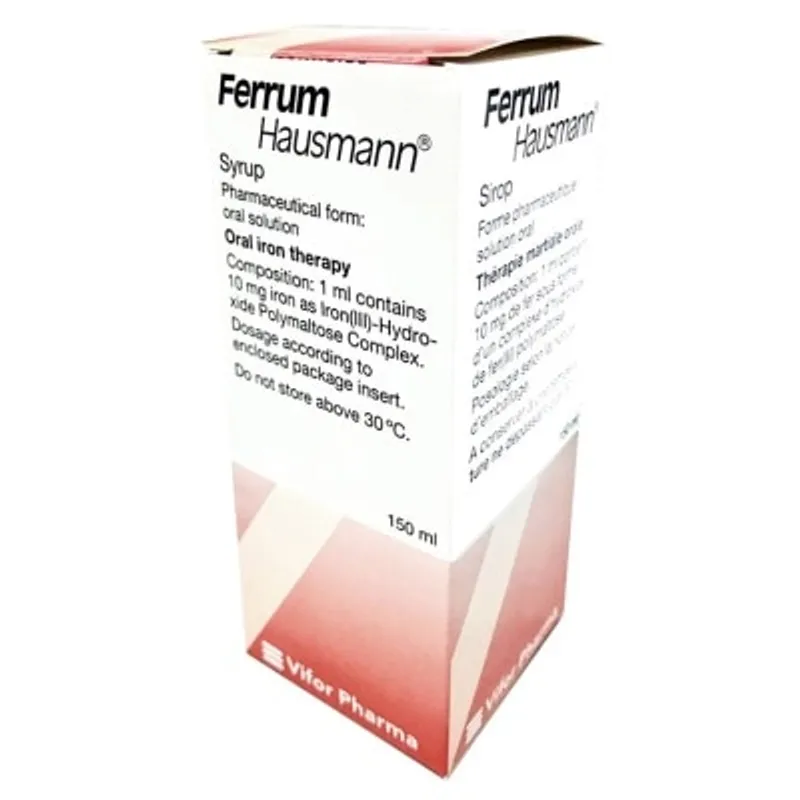 VIFOR Ferrum Hausmann 糖漿, 每毫升 10 毫克, 每支 150 毫升。