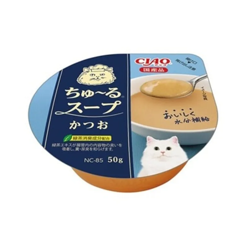 INABA <超奴湯杯> 鰹魚口味 (50g) NC-85 貓湯 707568