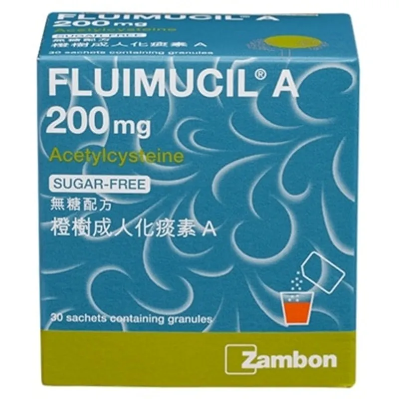 FLUIMUCIL橙樹 橙樹成人化痰素A200毫克 (無糖配方) 粉劑30包