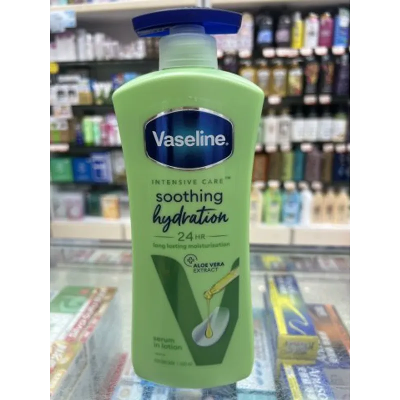 VASELINE凡士林身體乳(蘆薈)600ML(綠)