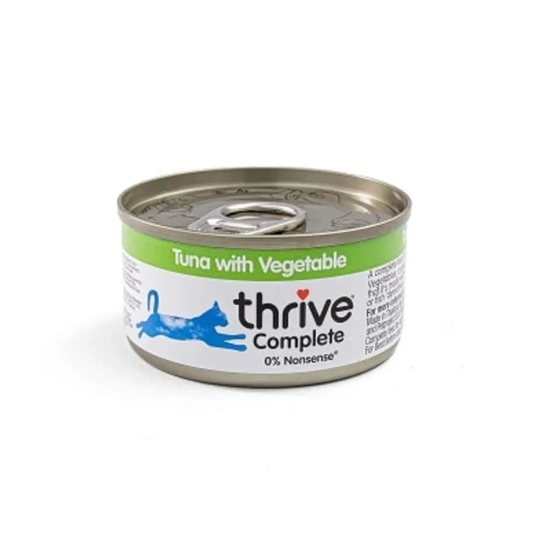 Thrive THRIVE 整全膳食100% 吞拿魚+蔬菜貓罐頭 75G