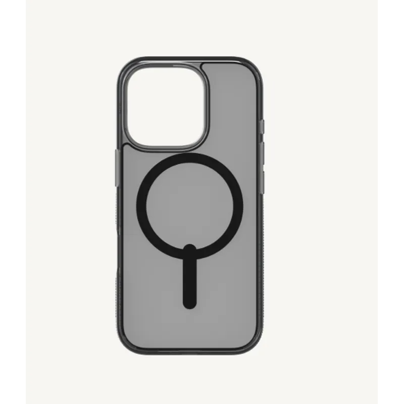 ZAGG iPhone 16 Pro Max Essentials Smoky Snap 磁吸保護殼 透明黑