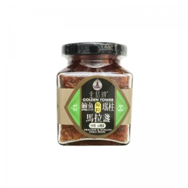 金塔牌鮑魚(原粒)瑤柱馬拉盞(少辣味)190g/瓶