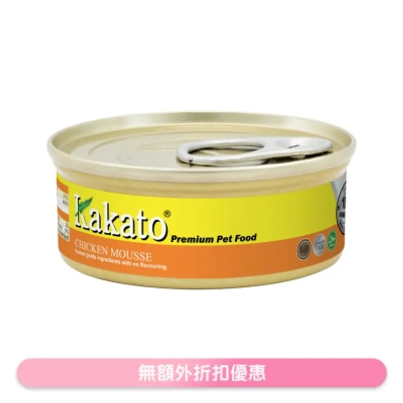 雞肉慕絲(40g)貓犬適用 - KAKATO 貓狗鮮食罐