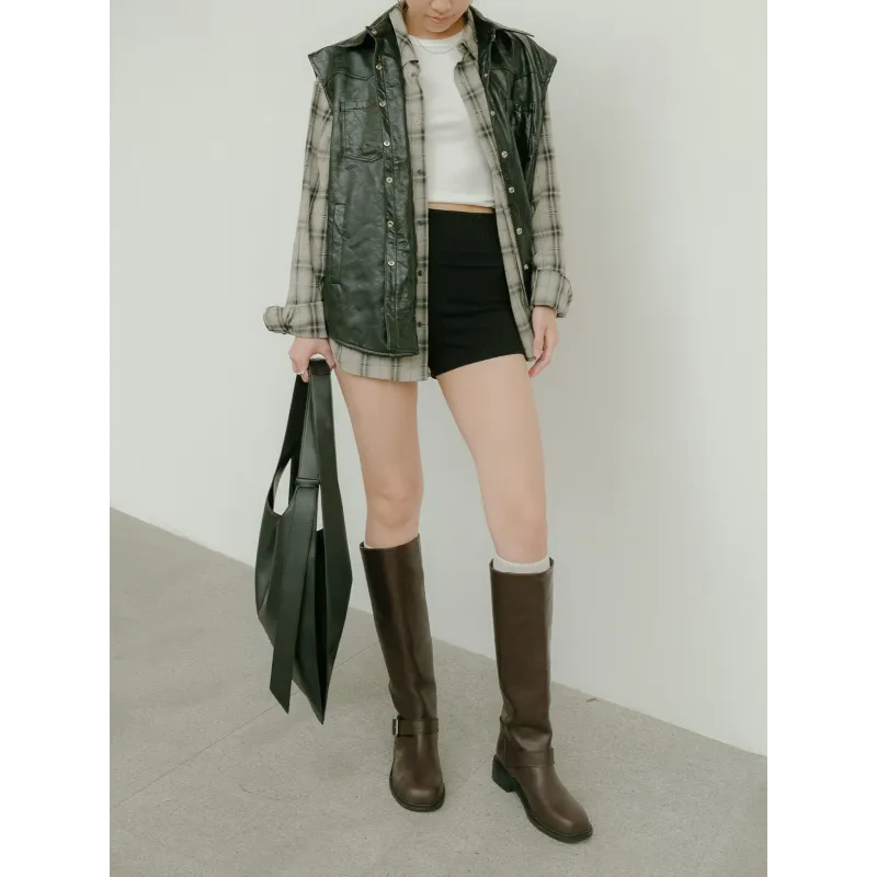 PRE-ORDER | Minimalist Deep Brown Knight Boots