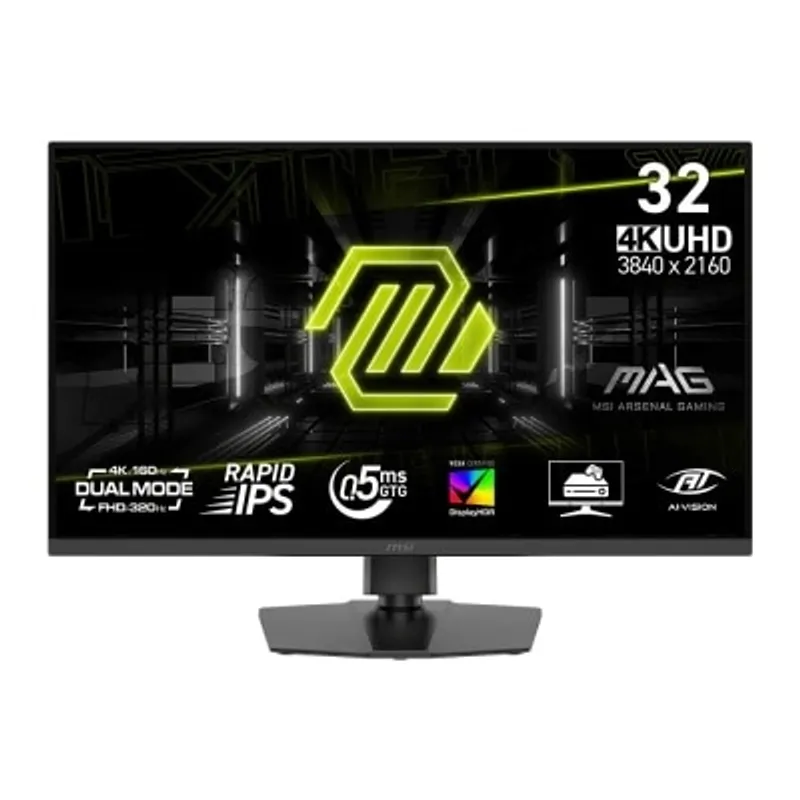 MSI 微星 MSI MAG 322URDF E16 電競螢幕 (32"; 3840 X 2160; 4K 160Hz; FHD 320Hz; Rapid IPS)(MO-MA322UD)