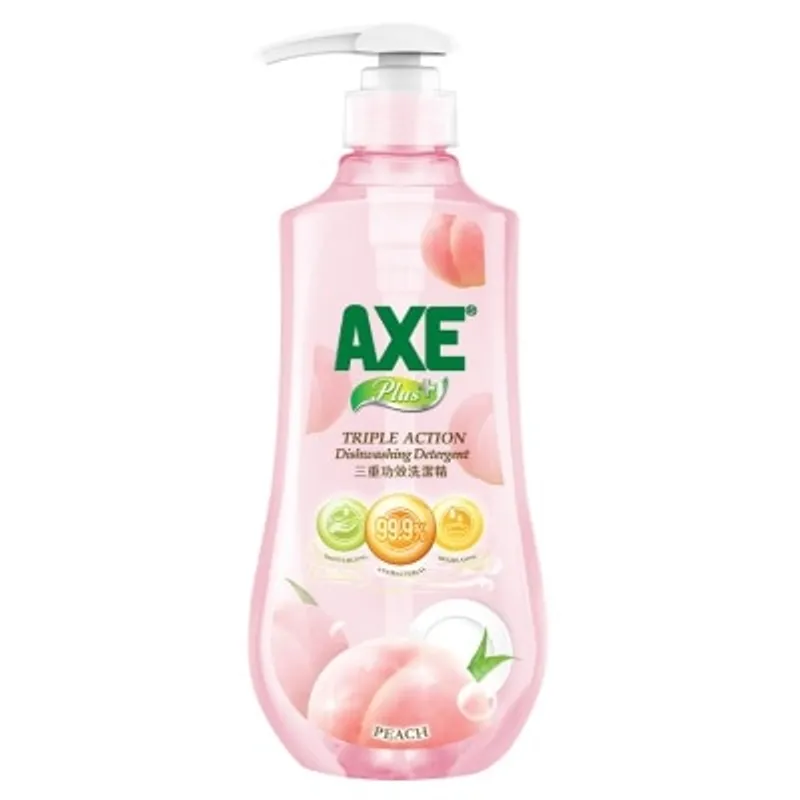 斧頭牌PLUS AXE PLUS+三重功效洗潔精蜜桃500G