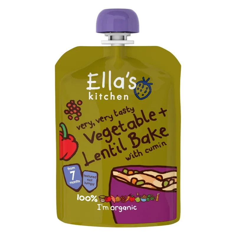 Ella's Kitchen 有機蔬菜烤扁豆蓉130克