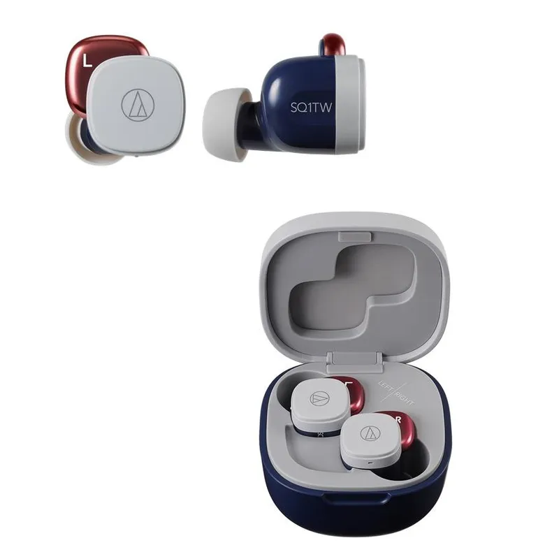 audio-tech 真無線 藍牙耳機 ATH-SQ1TW NRD 紺紅