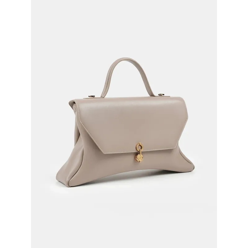 Rococo Corn Leather Bag - Sand