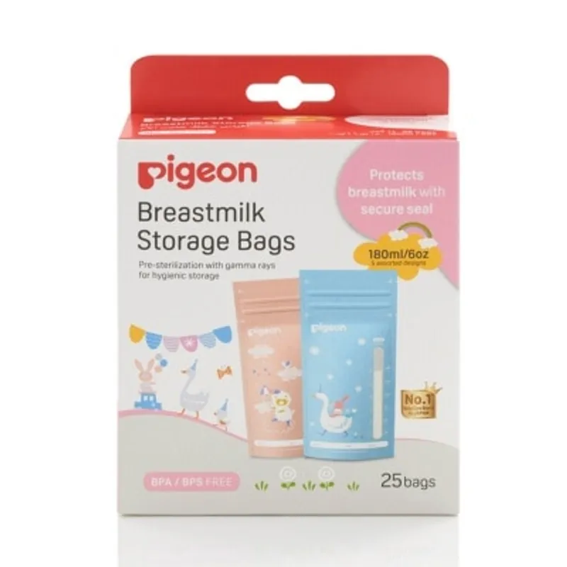 PIGEON貝親 Pigeon 儲奶袋(動物森林)180mlx25個