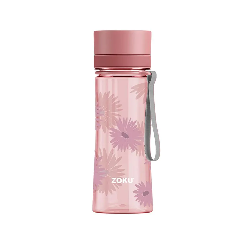 ZOKU 400ml Tritan 瓶 - 粉红花卉