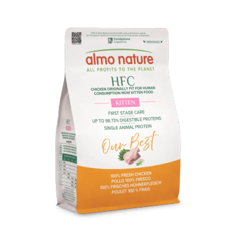 ALMO NATURE HFC 幼貓配方 - 新鮮雞肉 (300g) 2-12 個月大幼貓糧 000276 AlmoNature