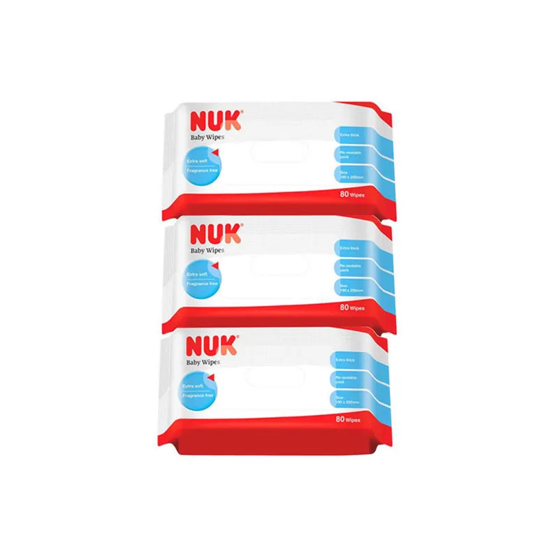 NUK 湿纸巾 80片 X 3包