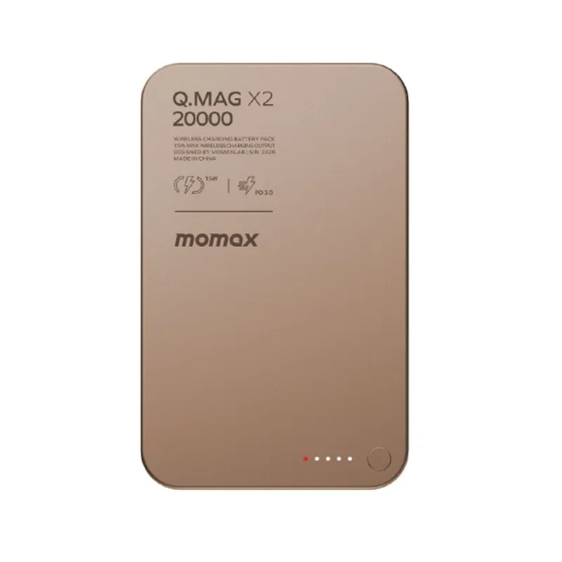 MOMAX Q.Mag X2 磁吸流動充電電源 20000mAh 金