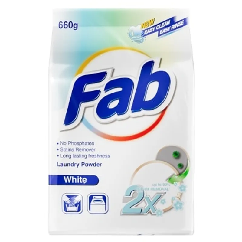 快潔洗衣粉淨白袋裝660G