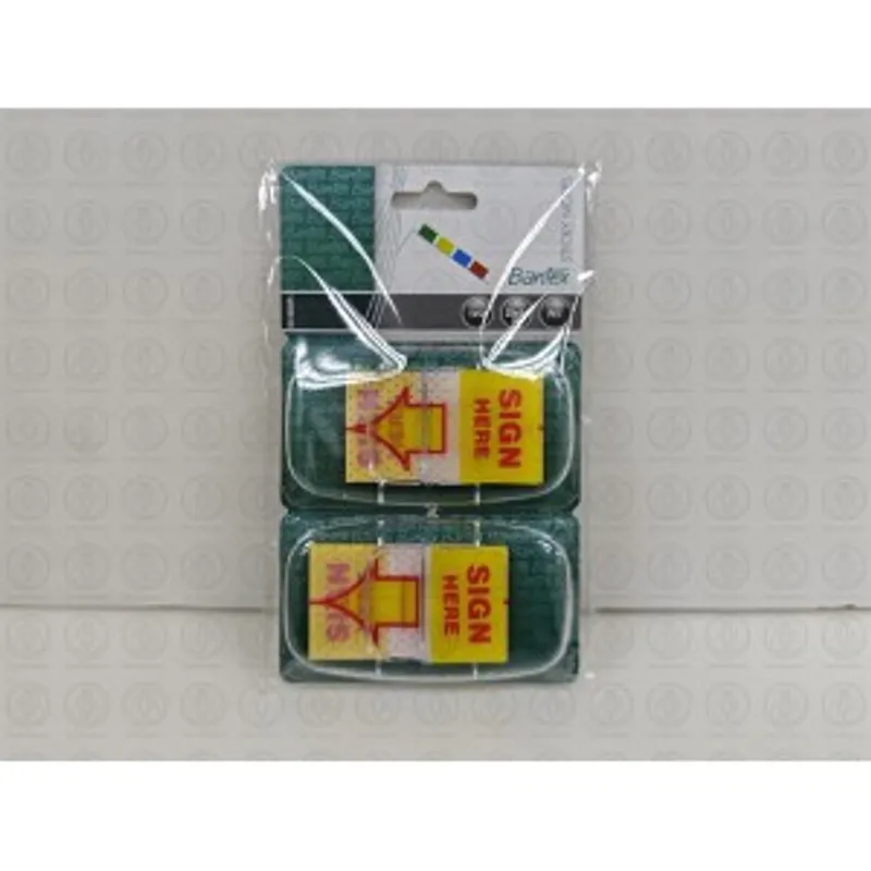 BANTEX 16930-00 SIGN HERE標籤膠貼(孖裝)