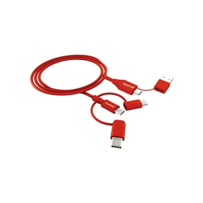 Travelmall 5-in-1 充電數據線, 紅色特別版 (1米)