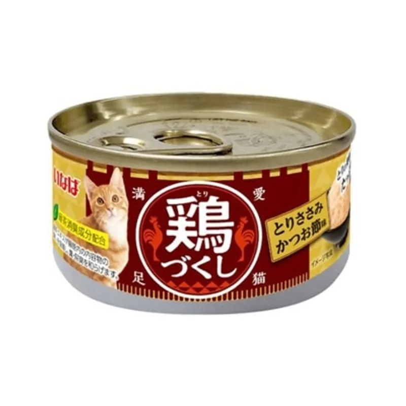 INABA <全雞宴> 雞肉 & 鰹魚 (80g) 貓罐頭 484261