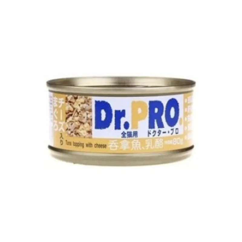 DR. PRO 愛寵醫生 吞拿魚&乳酪 - 貓罐頭(80g) - Dr. Pro
