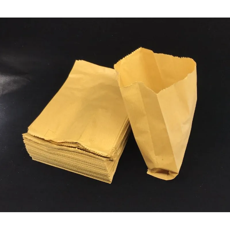 240 黃雞皮紙袋-(12.5+5)x18cm