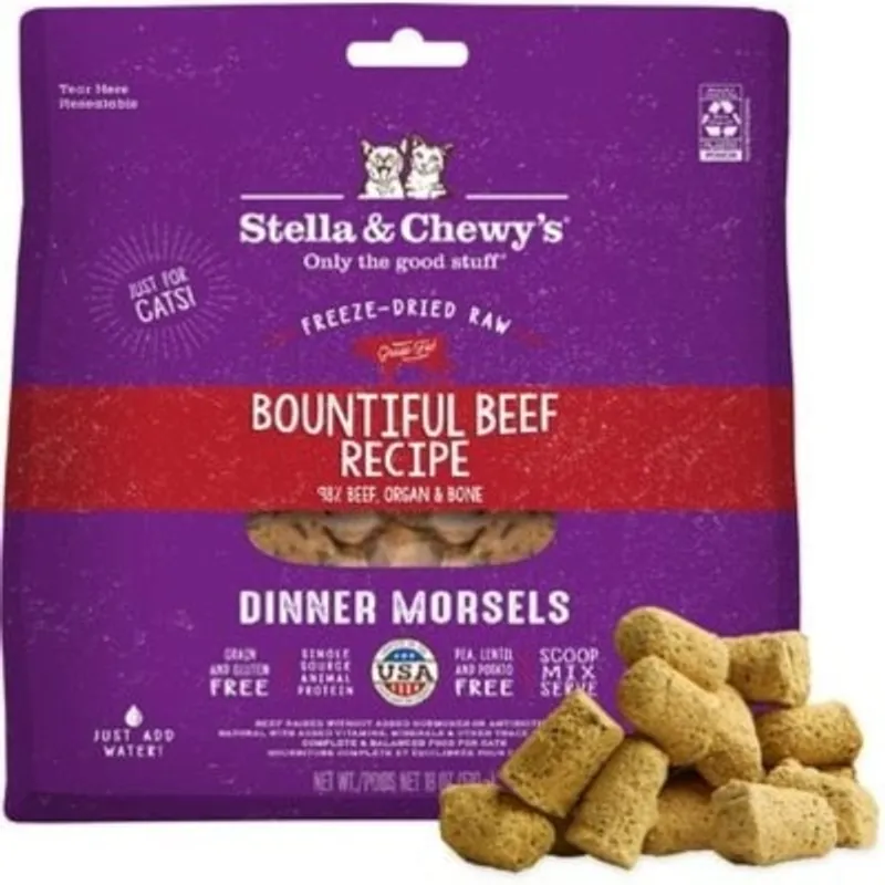 Stella & Chewy's 凍乾生肉主糧 寬牛大量 (牛肉配方) 貓糧