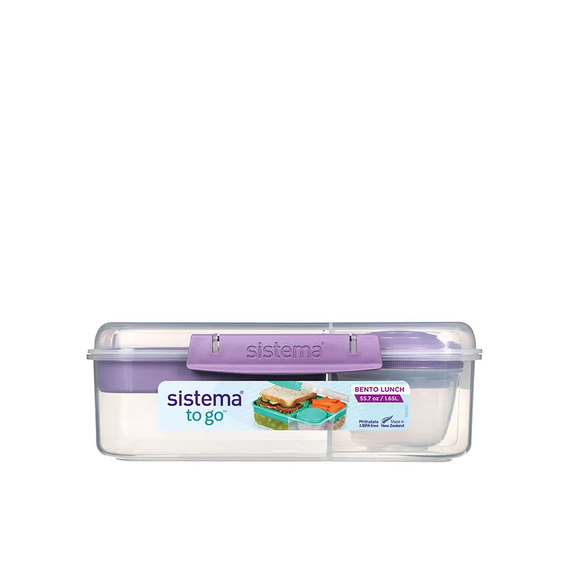 Sistema To Go 分隔层便当保鲜盒 1.65L（内附奶酪酱料小盒）