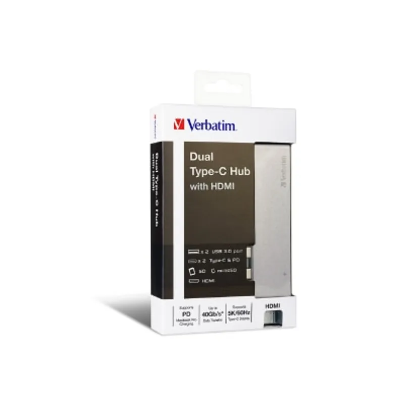 VERBATIM 雙接頭擴展器連HDMI