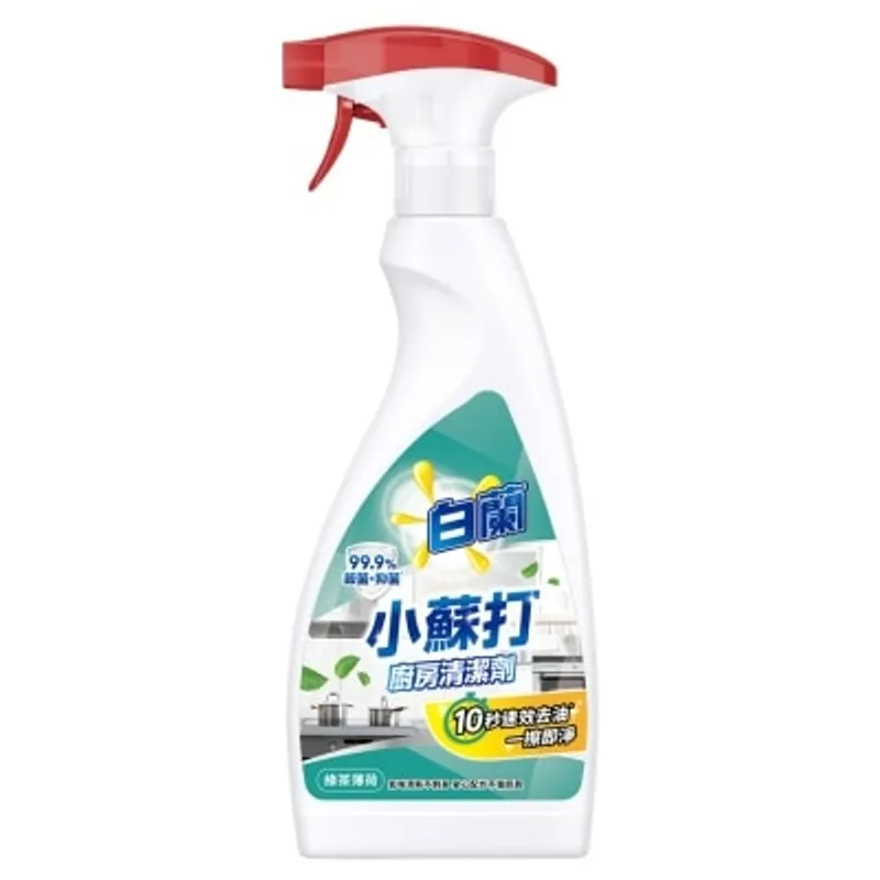 白蘭小蘇打廚房清潔劑 綠茶薄荷噴裝480克