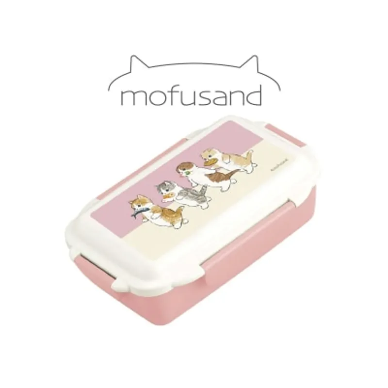 53-3032 日本製 Mofusand 500ML 粉紅便當盒