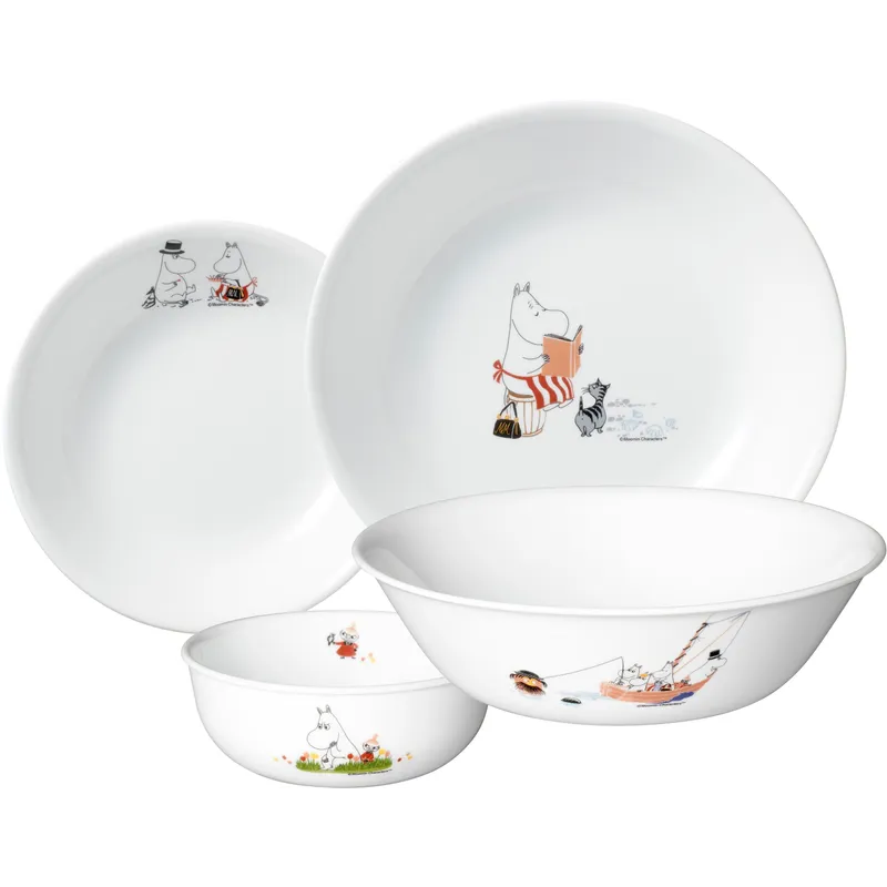 CORELLE 餐具套裝4件 - Moomin Tammi