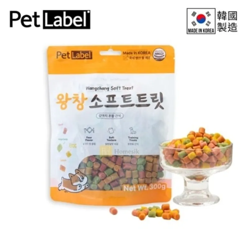 PET LABEL 韓國貓狗綜合營養蔬菜肉類零食粒 (300克) 寵物小食 (商家直送-5個工作天內送到府上；滿$500免運)