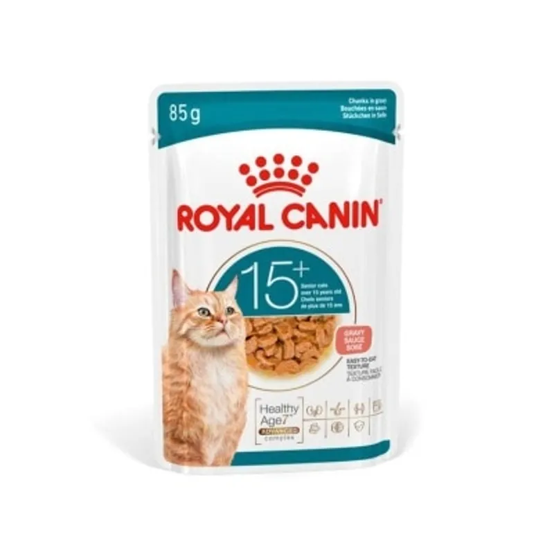 Royal Canin FHN 老齡貓 15+ 主食濕 糧 (肉汁） *Ageing Cat 15+ (Gravy)* 85g [4200600]