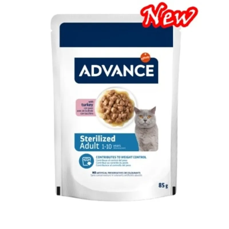 ADVANCE 日常絕育成貓濕糧 - 火雞 85g