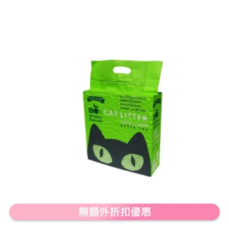 豆腐粟米貓砂 (綠茶味) (6L/2.5kg) - 威龍