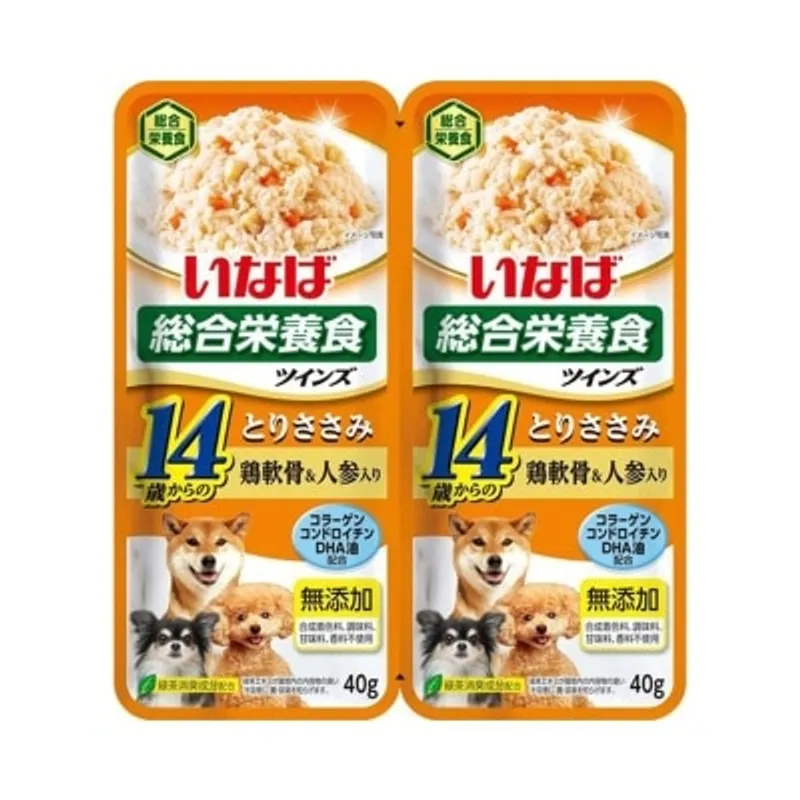 INABA <Twins>14歲起 雞肉配雞軟骨和胡蘿蔔 (40g x 2) TW-06