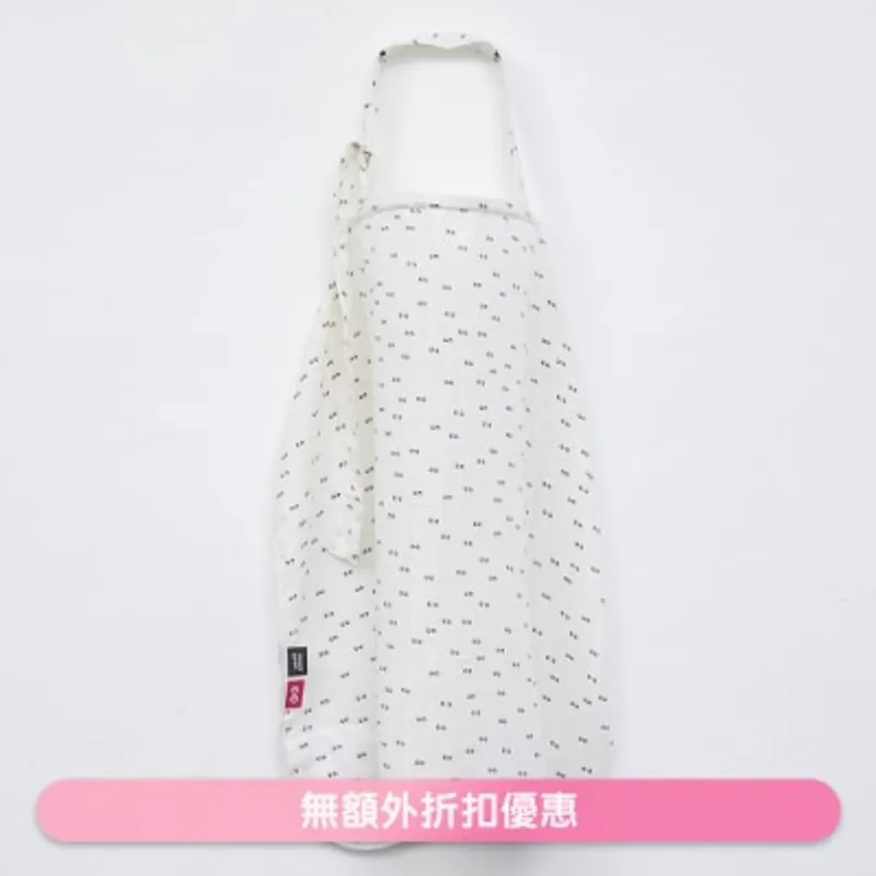 SIMPLY GOOD 紗布哺乳圍巾(眼睛/白) (商家直送-10個工作天內送到府上)