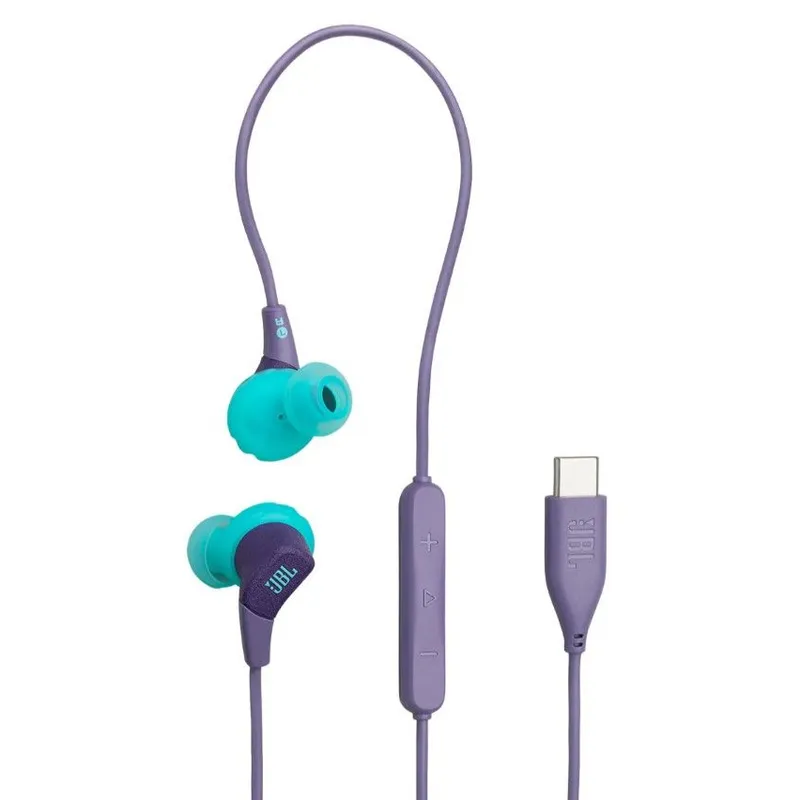JBL USB-C 有線運動耳機(紫色) ENDURANCERUN3CUSB-C/PURPLE