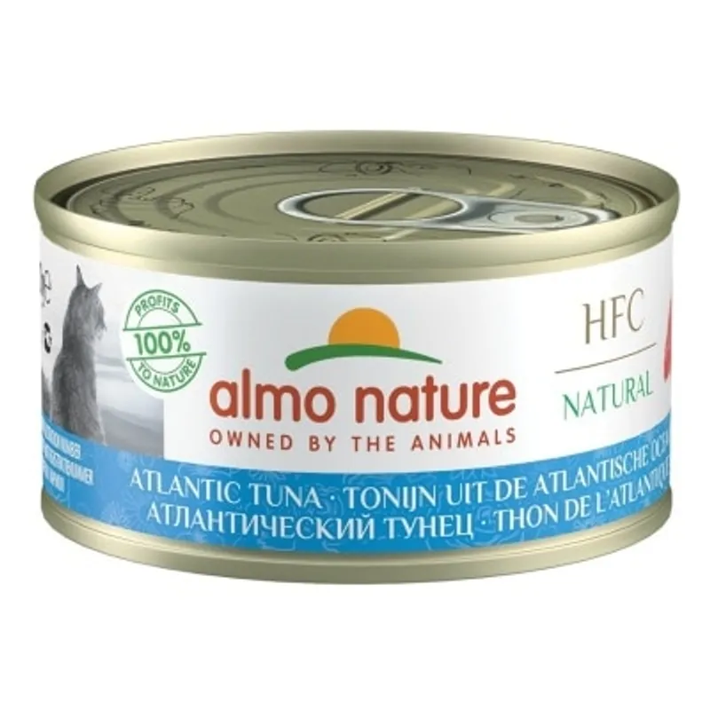 ALMO NATURE HFC Natural 大西洋吞拿魚(70g) almo nature貓罐頭