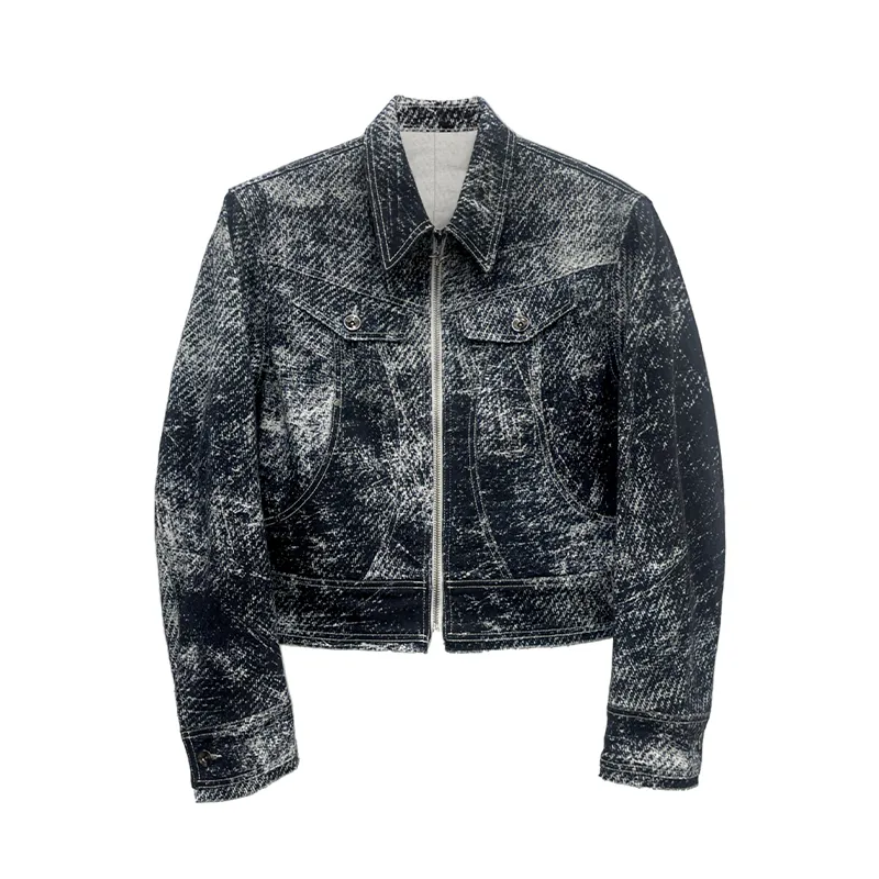 BLR 牛仔印花外套