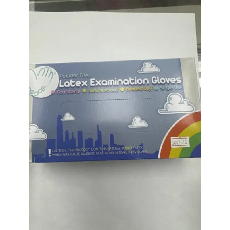 Peace馬來西亞乳膠檢查手套100s M碼