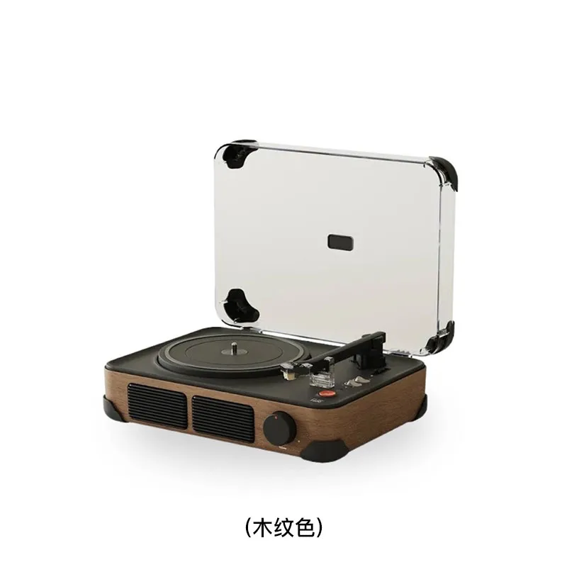 SYITREN 一体式黑胶碟播放器(木纹色) T400/WOOD