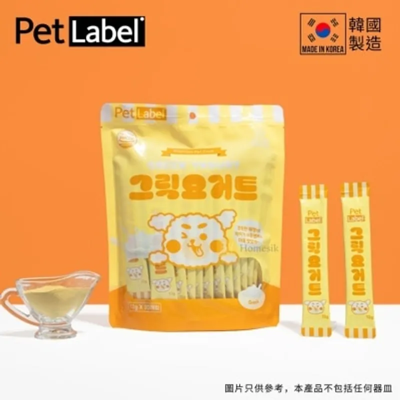 PET LABEL 韓國製希臘乳酪腸道保健條 (12g x 30包) (商家直送 - 5個工作天內送到府上；滿$500免運)