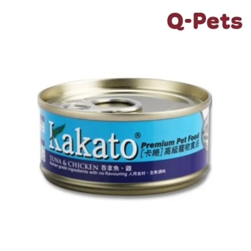 Kakato 吞拿魚、雞貓狗罐頭170g