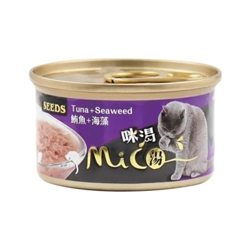 種子 MICO 咪渴機能湯罐 -鮪魚+海藻 (85g) 貓罐 829744