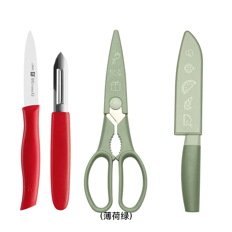 德国孖人牌 ZWILLING Now S 日式厨刀套装2件 薄荷绿 德国孖人牌 TWIN Grip 果刀套装2件